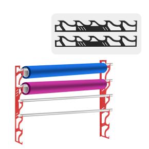 DCHOA Stainless Steel Wall Mounted Vinyl Racks