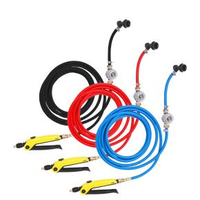 DCHOA 19 feet 6 meters Hybrid Polymer flexible Hose with Adjustable Brass Cone Tip PVC Sprayer